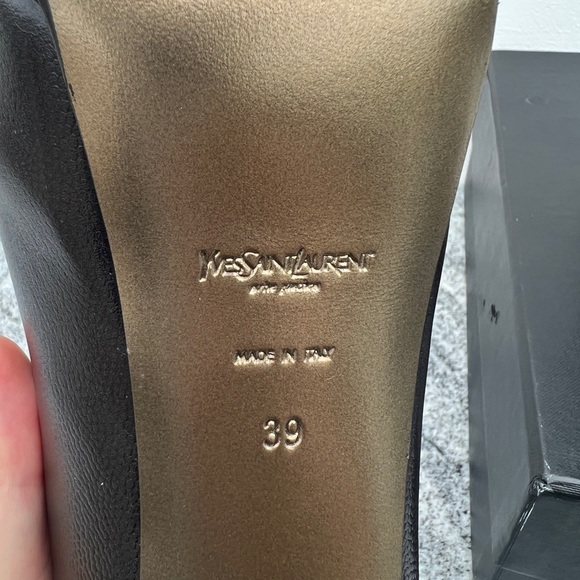 YSL Saint Laurent ❗️AUTHENTIC ‼️ Black Platform Tribtoo pumps, Women Size 39 - Picture 12 of 13